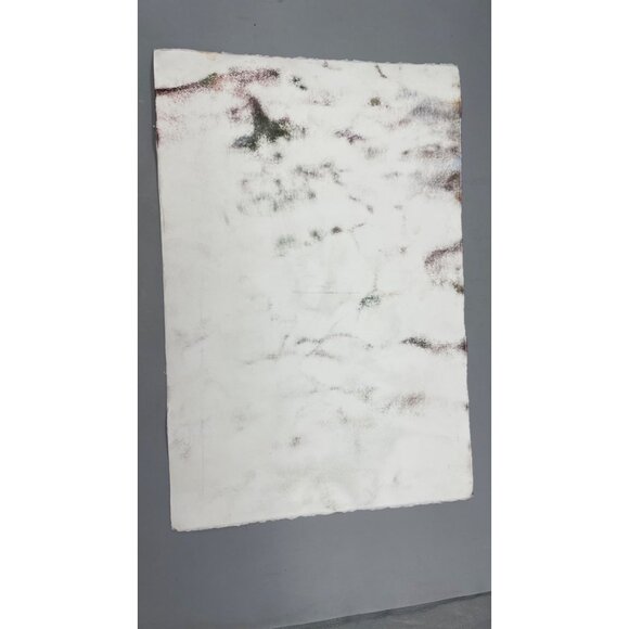 Watercolor Artwork Of Rustic Barn & Trees Farm landscape brown On Textured Paper - Picture 5 of 5